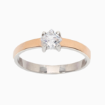 серебряное кольцо с цирконом  57208275